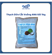 Thạch Dừa Ana Cắt Vuông bịch 1kg (CTKM: Mua 1 thùng giảm 2k/bịch)