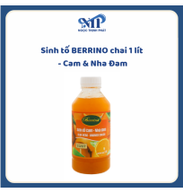 SINH TỐ BERRINO 1 LÍT - Cam & Nha Đam (CTKM: Mua 12 chai giảm 3k/chai, có thể mix)