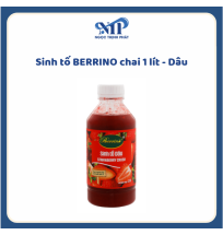 SINH TỐ BERRINO 1 LÍT - Dâu (CTKM: Mua 12 chai giảm 3k/chai, có thể mix)