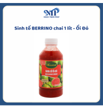  SINH TỐ BERRINO 1 LÍT - Ổi Đỏ (CTKM: Mua 12 chai giảm 3k/chai, có thể mix)