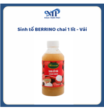 SINH TỐ BERRINO 1 LÍT - Vải (CTKM: Mua 12 chai giảm 3k/chai, có thể mix)