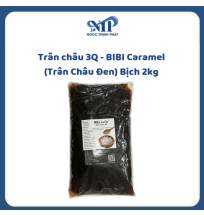 Trân châu 3Q - BIBI Caramel (trân châu đen) bịch 2kg (CTKM: Mua 2 thùng tặng 1 bịch, Có thể mix)