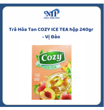 Trà Hoà Tan COZY ICE TEA hộp 240gr - ĐÀO (CTKM: Mua 1 thùng giảm 1k/hộp)