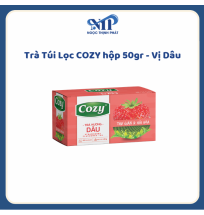 Trà Túi Lọc COZY hộp 50gr - vị Dâu (CTKM: Mua 1 thùng giảm 2k/hộp)