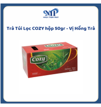 Trà Túi Lọc COZY hộp 50gr - vị Hồng Trà (CTKM: Mua 1 thùng giảm 2k/hộp)