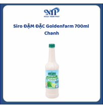 Siro ĐẬM ĐẶC Goldenfarm 700ml - Siro Chanh Xanh (CTKM: Mua 1 thùng giảm 2k/chai, có thể mix)