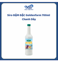 Siro ĐẬM ĐẶC Goldenfarm 700ml - Siro Chanh Dây (CTKM: Mua 1 thùng giảm 2k/chai, có thể mix)