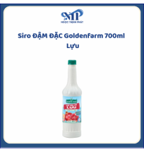 Siro ĐẬM ĐẶC Goldenfarm 700ml - Siro Lựu (CTKM: Mua 1 thùng giảm 2k/chai, có thể mix)