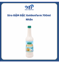 Siro ĐẬM ĐẶC Goldenfarm 700ml - Siro Nhãn (CTKM: Mua 1 thùng giảm 2k/chai, có thể mix)
