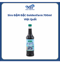 Siro ĐẬM ĐẶC Goldenfarm 700ml - Siro Việt Quất (CTKM: Mua 1 thùng giảm 2k/chai, có thể mix)