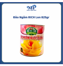 Đào ngâm RICH lon 825gr (CTKM: Mua 1 thùng giảm 7k/lon)