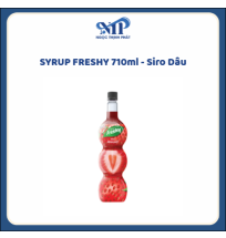 SYRUP FRESHY 710ml - Siro Dâu (CTKM: Mua 12 chai giảm 5k/chai, có thể mix)