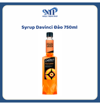 Syrup Davinci Đào 750ml (CTKM: Mua 12 chai giảm 3k/ 1 chai, Có thể mix)