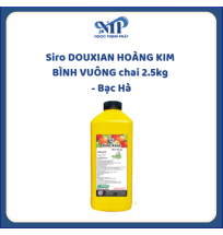 Siro DOUXIAN HOÀNG KIM BÌNH VUÔNG chai 2.5kg - Bạc Hà