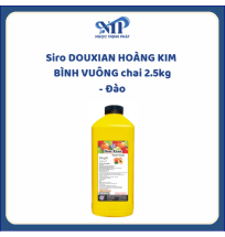 Siro DOUXIAN HOÀNG KIM BÌNH VUÔNG chai 2.5kg - Đào