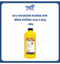Siro DOUXIAN HOÀNG KIM BÌNH VUÔNG chai 2.5kg - Dâu