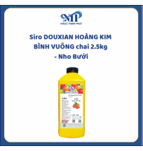 Siro DOUXIAN HOÀNG KIM BÌNH VUÔNG chai 2.5kg - Nho Bưởi