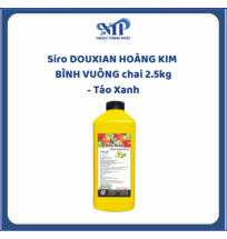 Siro DOUXIAN HOÀNG KIM BÌNH VUÔNG chai 2.5kg - Táo Xanh