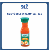 Sinh Tố GOLDEN FARM 1 lít - Đào (CTKM: Mua 1 thùng giảm 2k/chai, có thể mix)