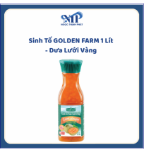 Sinh Tố GOLDEN FARM 1 lít - Dưa Lưới Vàng (CTKM: Mua 1 thùng giảm 2k/chai, có thể mix)