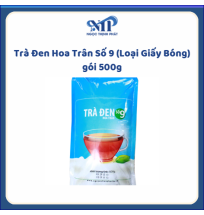 Trà Đen HOA TRÂN Số 9 gói 500gr (loại giấy bóng) (CTKM: Mua 1 thùng giảm 3k/gói)