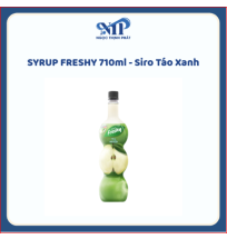 SYRUP FRESHY 710ml - Siro Táo Xanh (CTKM: Mua 12 chai giảm 5k/chai, có thể mix)