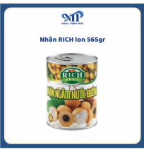 Nhãn RICH lon 565gr (CTKM: Mua 1 thùng giảm 2k/lon)