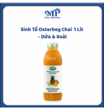 Sinh Tố OSTERBERG chai 1 lít - Dứa & Xoài (CTKM: Mua 1 thùng giảm 2k/chia, có thể mix)