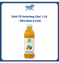 Sinh Tố OSTERBERG chai 1 lít - Nha Đam & Cam (CTKM: Mua 1 thùng giảm 2k/chia, có thể mix)