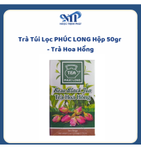 Trà Túi Lọc PHÚC LONG hộp 50gr - Trà Hoa Hồng  (CTKM: Mua 1 thùng giảm 3k/hộp)
