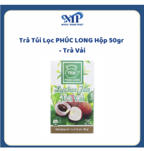 Trà Túi Lọc PHÚC LONG hộp 50gr - Trà Vải (CTKM: Mua 1 thùng giảm 3k/hộp)