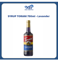 SYRUP TORANI 750ml - Siro Lavander (CTKM: Mua 12 chai giảm 2k/chai, có thể mix)