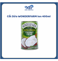 Cốt Dừa WONDERFARM lon 400ml (CTKM: Mua 1 thùng giảm 1k/lon)