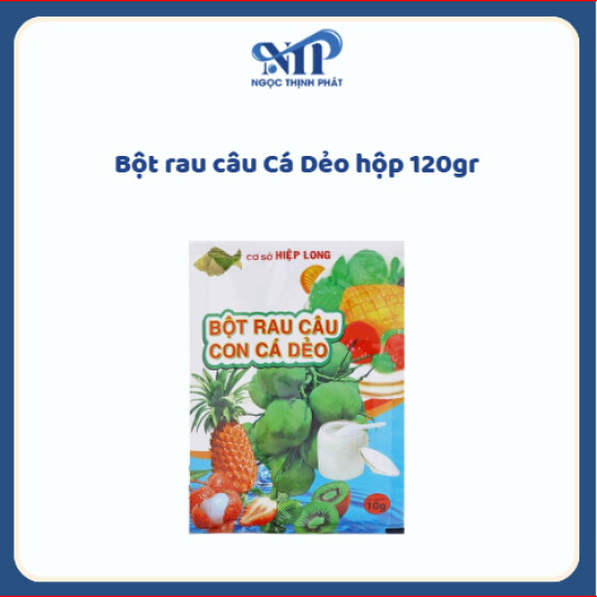 Bột rau câu Cá Dẻo hộp 120gr