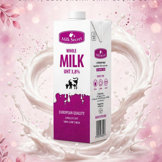Sữa Tươi Secret 3.8% 1L – Sữa Tươi Nguyên Kem Nhập Khẩu