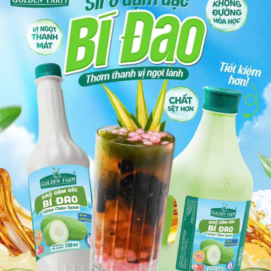 Siro ĐẬM ĐẶC Goldenfarm 700ml - Siro Bí Đao