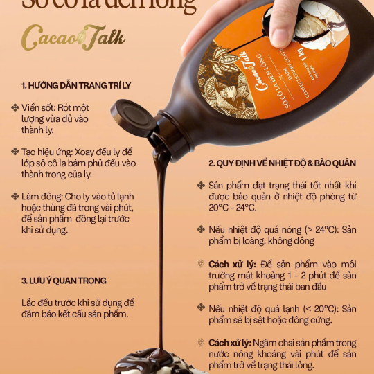 Sốt Sô Cô La Cacao Talk 1.25kg