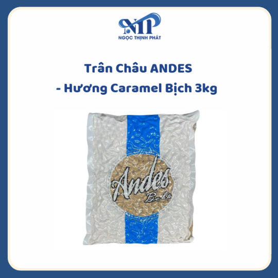 ANDES - Trân châu hương Caramel bịch 3kg