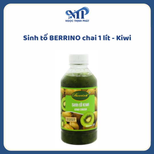SINH TỐ BERRINO 1 LÍT - Kiwi (CTKM: Mua 12 chai giảm 3k/chai, có thể mix)