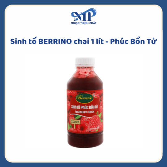 SINH TỐ BERRINO 1 LÍT - Phúc Bồn Tử (CTKM: Mua 12 chai giảm 3k/chai, có thể mix)
