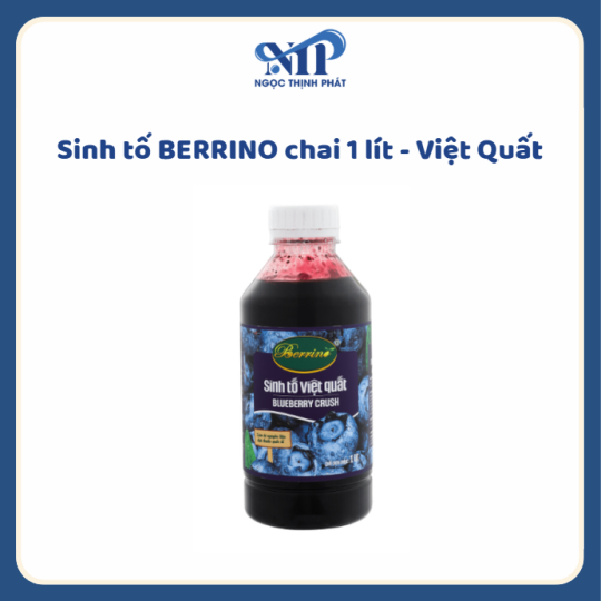 SINH TỐ BERRINO 1 LÍT - Việt Quất (CTKM: Mua 12 chai giảm 3k/chai, có thể mix)