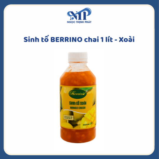 SINH TỐ BERRINO 1 LÍT - Xoài (CTKM: Mua 12 chai giảm 3k/chai, có thể mix)