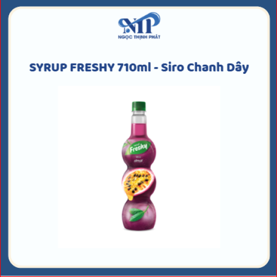 SYRUP FRESHY 710ml - Siro Chanh Leo (chanh dây) (CTKM: Mua 12 chai giảm 5k/chai, có thể mix)