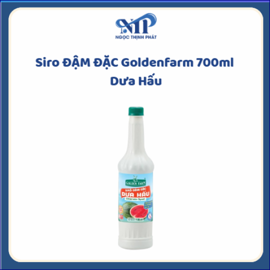 Siro ĐẬM ĐẶC Goldenfarm 700ml - Siro Dưa Hấu (CTKM: Mua 1 thùng giảm 2k/chai, có thể mix)