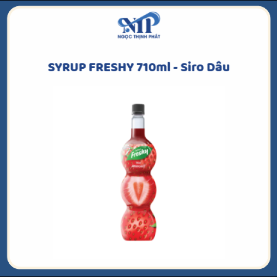 SYRUP FRESHY 710ml - Siro Dâu (CTKM: Mua 12 chai giảm 5k/chai, có thể mix)