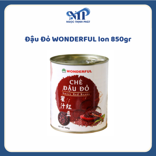 Đậu Đỏ WONDERFUL lon 850gr (CTKM: Mua 1 thùng giảm 2k/lon)