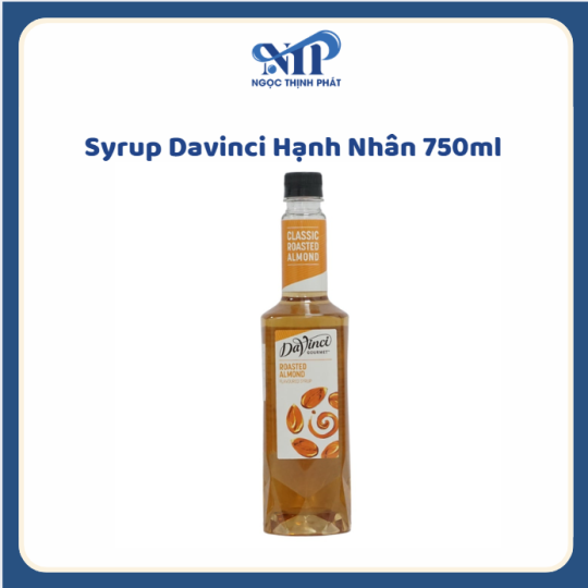 Syrup Davinci Hạnh Nhân 750ml (CTKM: Mua 12 chai giảm 3k/ 1 chai, Có thể mix)
