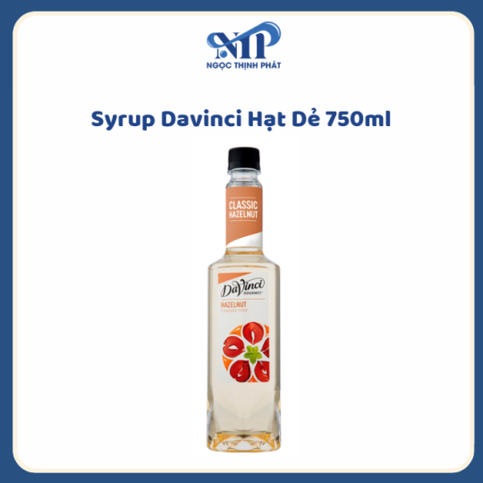Syrup Davinci Hạt Dẻ 750ml (CTKM: Mua 12 chai giảm 3k/ 1 chai, Có thể mix)