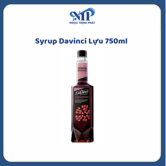 Syrup Davinci Lựu 750ml (CTKM: Mua 12 chai giảm 3k/ 1 chai, Có thể mix)