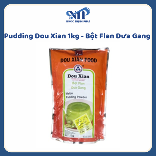 Pudding Dou Xian 1kg - Bột Plan Dưa Gang  (CTKM: Mua 1T giảm 5k/ 1 gói, có thể mix)